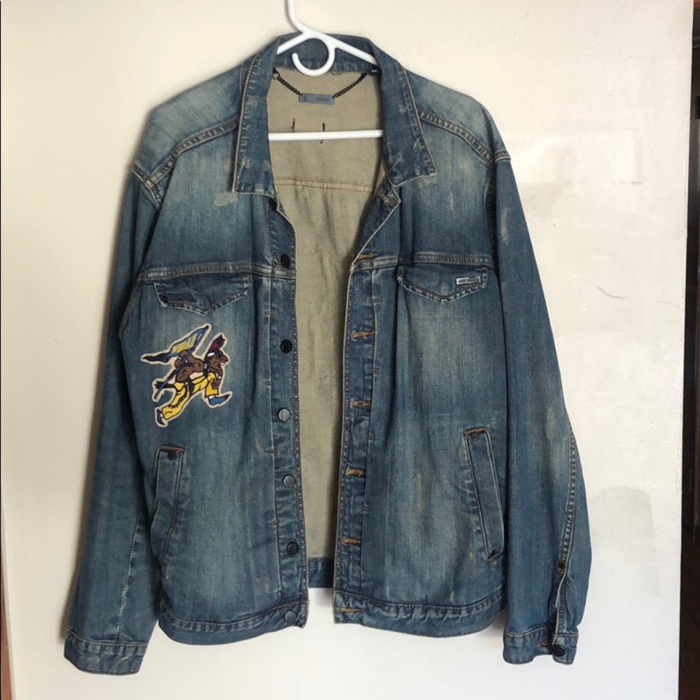 Patched Denim Jacket